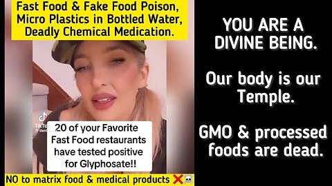 Fast & Fake Food Poison, Toxic Micro Plastics in Bottled Water, Deadly Chemical Medication