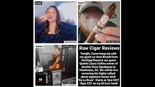 Raw Cigar Reviews (Episode 51) Que Collins of Smokin Rose Speakeasy