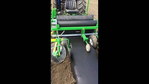 Plastic mulch laying with RainFlow 2600