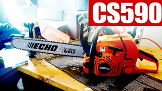 Echo CS 590 Timber Wolf Chainsaw unboxing