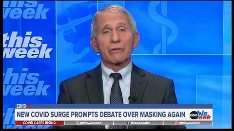 Anthony Fauci: Masks Work, Don't Listen To Studies That Tell You Otherwise