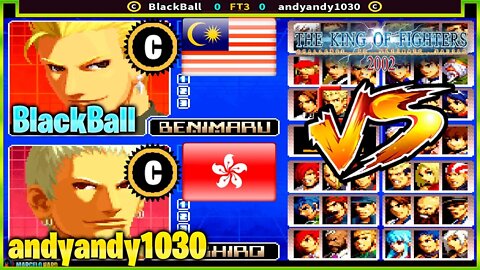 The King of Fighters 2002 (BlackBall Vs. andyandy1030) [Malaysia Vs. Hong Kong]