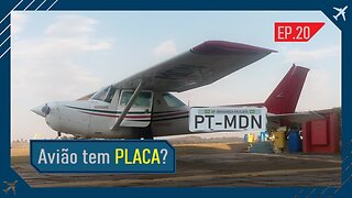 Será que avião tem PLACA igual os carros?