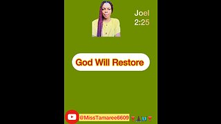 God Will Restore You #post #videooftheday #wordsofencouragement #motivationalvideo #foryou #trend