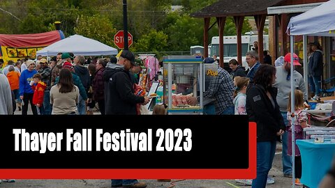 Downtown Thayer Fills Up With People For Thayer's Fall Festival On October 14, 2023