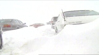 Scenes of the October 1997 blizzard in Denver