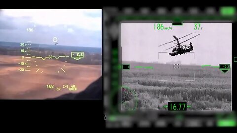 Russian Ka-52 Helicopter Destroys a Ukrainian Nationalist Company Command Post