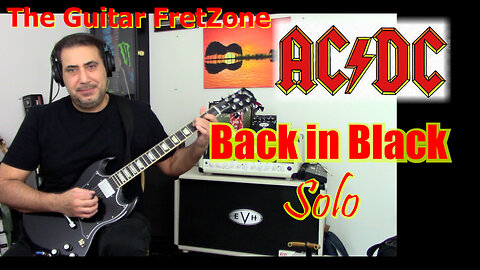 Back In Black (Solo) - AC/DC - Played on a Gibson SG Std Ebony #gibson #gibsonguitars #guitarsolo