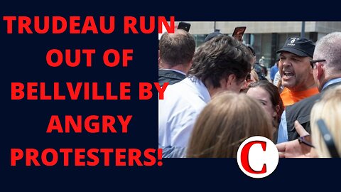 Trudeau Faces Angry Protesters in Belleville