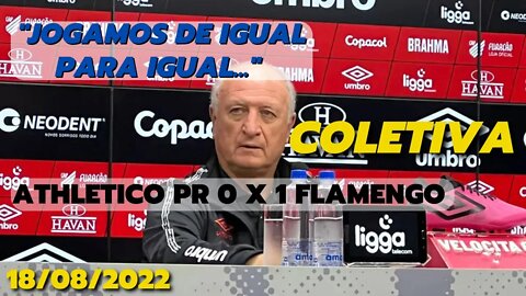 Felipão | Jogamos de igual para igual contra o Flamengo | Coletiva após a derrota por 1 a 0