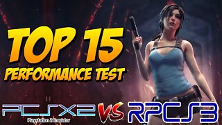 PCSX2 vs RPCS3 | Top 15 Games | Performance Test