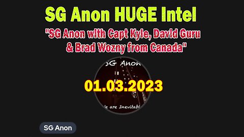 SG Anon HUGE Intel Jan 3: "SG Anon with Capt Kyle, David Guru & Brad Wozny from Canada"