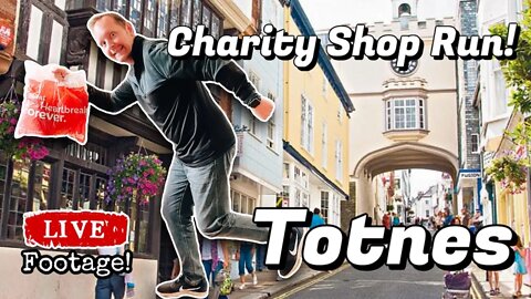 Charity Shop Run | Totnes Devon | LIVE Footage Thrifting & Haul