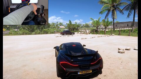 McLaren P1 _ Forza Horizon 5 _ Steering Wheel Gameplay