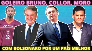 O PIOR DOS PIORES - Bolsonaro aceita Sérgio Moro, Collor e Goleiro Bruno no palanque