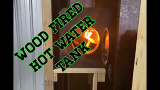 Wood fired hot water tank