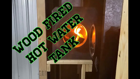 Wood fired hot water tank