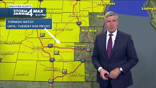Strong to severe storms expected Tuesday night