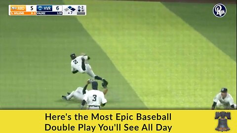 Here's the Most Epic Baseball Double Play You'll See All Day