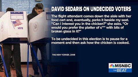 Calling Out Trump, Phony 'Undecided' Voters & Social Media With David Sedaris