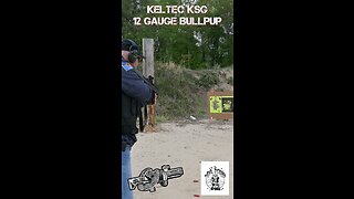 KELTEC KSG 12 GAUGE SHOTGUN SHORT! #shooting #shorts #shotgun #homedefense #keltec #sigsauer #12ga