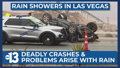 Rain in Las Vegas causes deadly crashes and problems throughout the valley