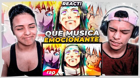 Rap do Minato, Neji e Jiraiya (Naruto) - ME DESCULPE POR PARTIR... | NERD HITS | [React Rap Nerd]🔥