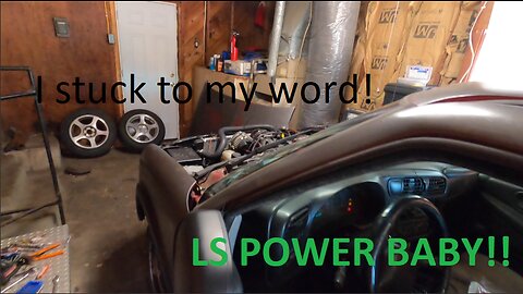 Ls swapped s10 is pretty much done it runs again!