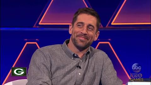 Aaron Rodgers defeats Erin Andrews on ABC's "The $100,000 Pyramid"