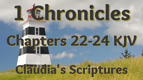 The Bible Series Bible Book 1 Chronicles Chapters 22-24 Audio