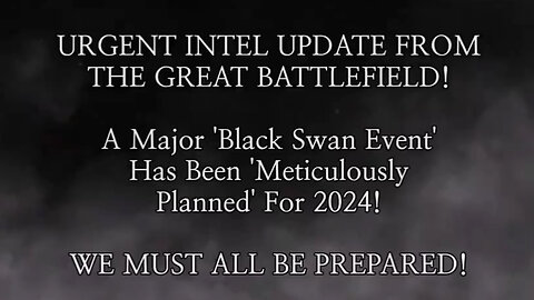 Major 'BLACK SWAN EVENT' Meticulously Planned for 2024! They WILL REMOVE This