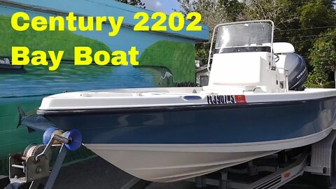 New charter boat! Quick look at the Century 2202 bay boat.