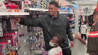 Browns S Grant Delpit takes local students on shopping spree at Meijer