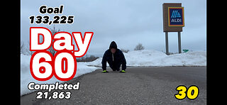 March 1st. 133,225 Push Ups challenge (Day 60)