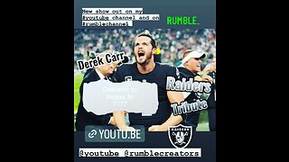 Raiders nation thanks Derek Carr. Tribute and celebration of the Las Vegas Raiders QB.