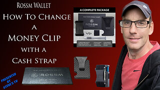 How to change a Money Clip with a Cash Strap Rossm Wallet.