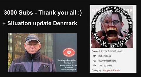 Kim Osbøl 3000 Subs Thank you all :) + Situation update Denmark (Reloaded)[07.10.2021]