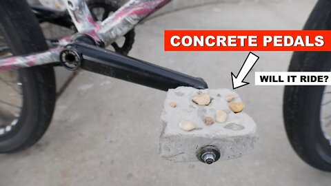 ** CONCRETE BIKE PEDALS ** -Will it Ride?