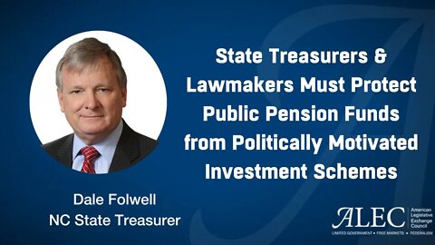 NC State Treasurer: State Lawmakers Must Protect Taxpayer $$ from ESG Schemes