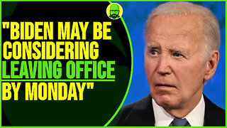 BIDEN MAY BE CONSIDERING LEAVING OFFICE BY MONDAY