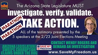 Senator Wendy Rogers Refuses To Investigate Arizona Corruption & Election Fraud - It's Time WE THE PEOPLE DEMAND IT Marathon!