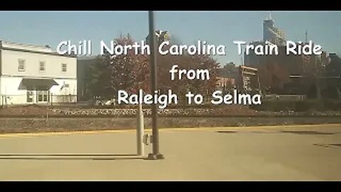 Chill North Carolina Train Ride from Raleigh to Selma winter 22 23