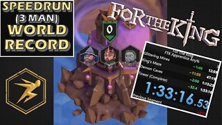 WORLD RECORD 3 Man Speed Run | For The King