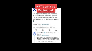 NFT’s can’t be Centralized.
