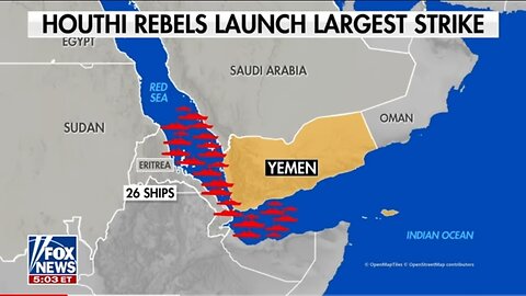 OVERNIGHT_ Houthis launch largest attack to date on Red Sea