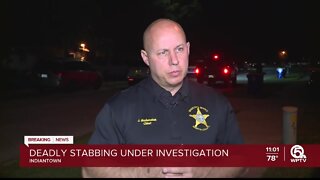 Woman fatally stabbed by husband in front of child in Indiantown, Martin County Sheriff's Office says
