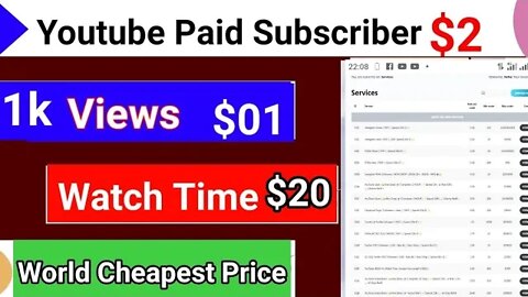 How to Buy Subscribers, Watch Time, views, likes on Youtube in Cheap Price