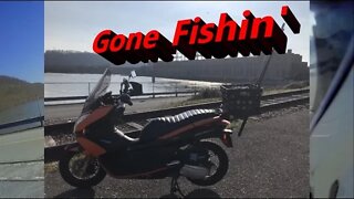 Took a ride to Safe Harbor to go fishing on the Susquehanna river on my Honda PCX 150 scooter.