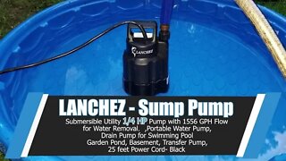 Lanchez 1/4 HP Sump Pump unboxing and review