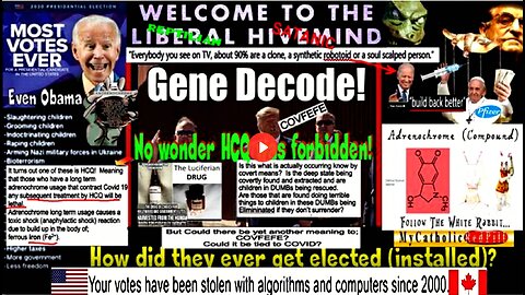 Gene Decode! COVFEFE The Evil False Darkness. (HCQ was fatal to anyone on adenochrome)